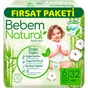 Підгузки Bebem Natural 6 Extra large 15+ кг 32 шт (8690536831982) - зменшене зображення 1