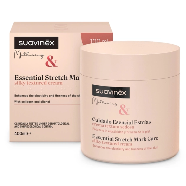 Косметика для мам Suavinex крем від розтяжок під час та після вагітності, 400 мл (308861) - зображення 3