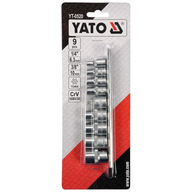 Набір торцевих головок Yato YT-0520 - picture 3