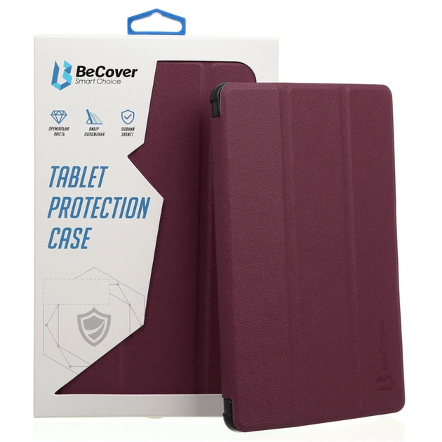 Чохол до планшета BeCover Lenovo Tab M8 TB-8505/TB-8705/M8 TB-8506 (3 Gen) Red Wine (705982) - зображення 1