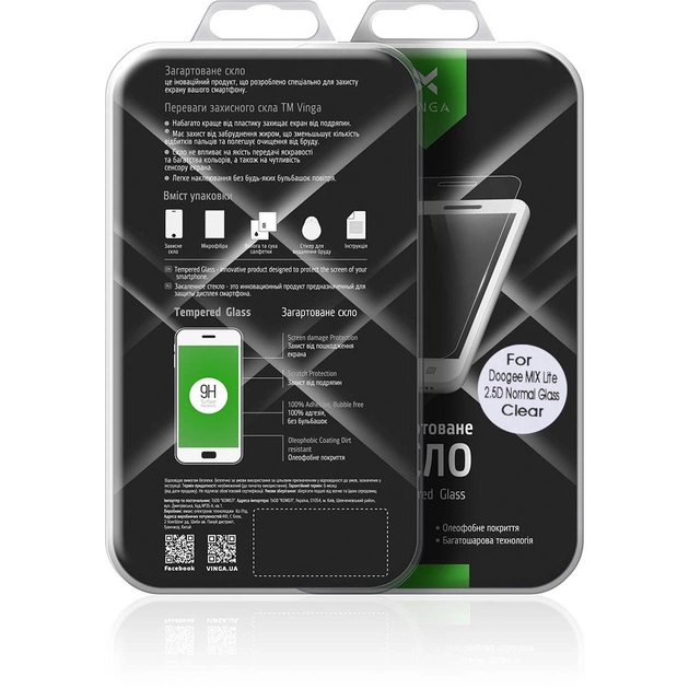 Скло захисне Vinga для Doogee MIX Lite (VTPGS-DMIXL) - picture 10