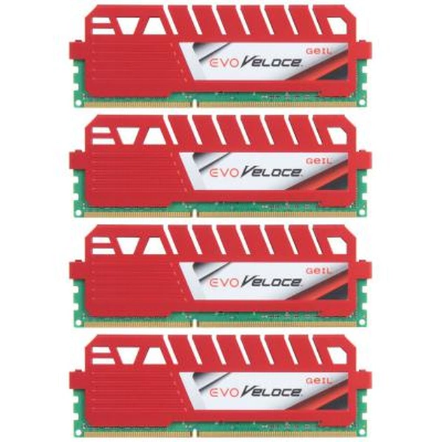 Модуль пам'яті для комп'ютера DDR3 32GB (4x8GB) 2400 MHz EVO Veloce Geil (GEV332GB2400C11BQC) - изображение 1