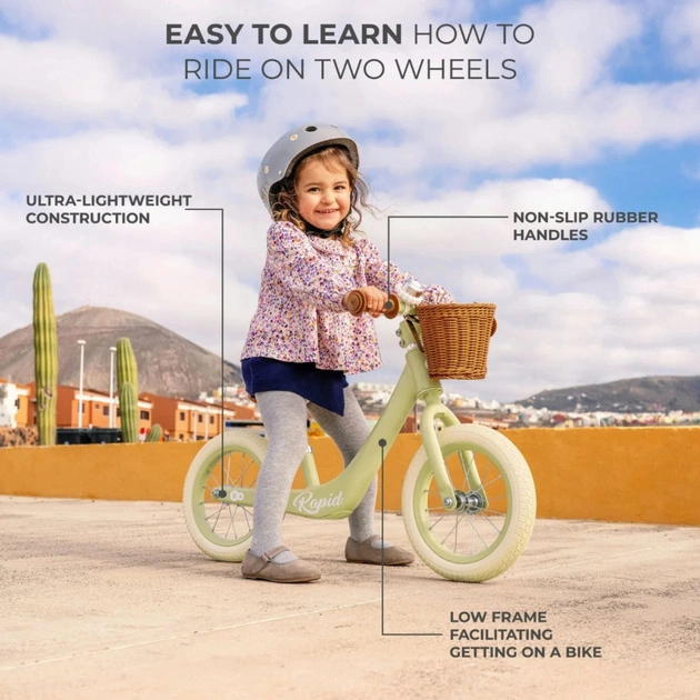 Біговел Kinderkraft Rapid 2 Savannah Green (KRRAPI02GRE0000) (5902533924882) - picture 11