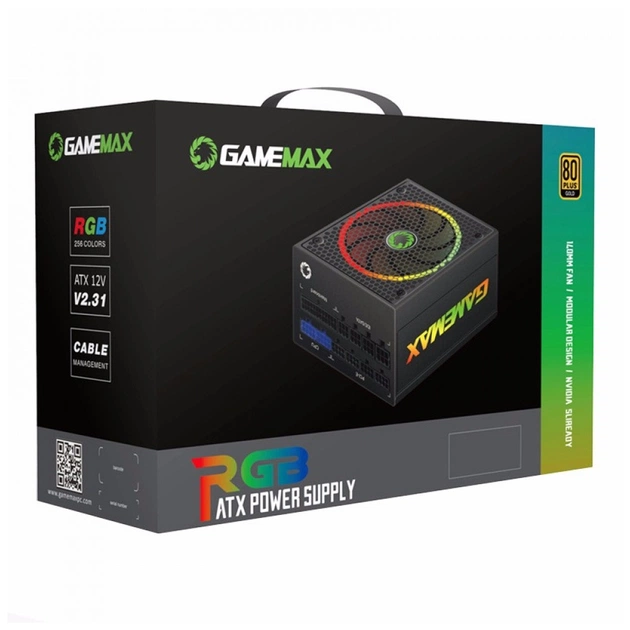 Блок живлення Gamemax 1050W 80 Gold ARGB (RGB-1050 PRO) - зображення 1