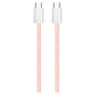 Дата кабель USB-C to USB-C 1.0m 60W 3.0А pink ColorWay (CW-CBPDCC061-P) - уменьшенное изображение 5