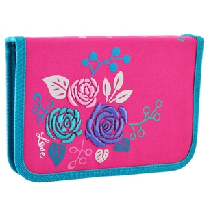 Пенал 1 вересня Lovely roses твердий одинарний без клапана (532145) зображення 1