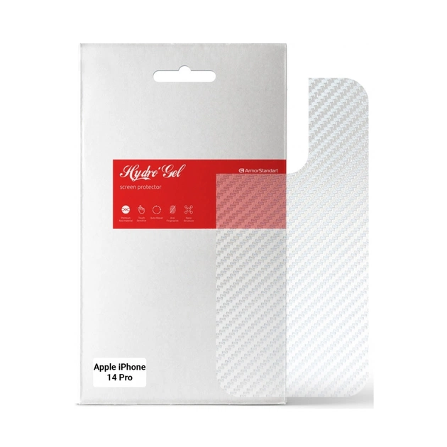 Плівка захисна Armorstandart back panel Apple iPhone 14 Pro Carbone Transparent (ARM64964) - зображення 1