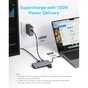 Концентратор USB-C 7-in-1 1xUSB-C PD100W + 2xHDMI + 4xUSB-A black Anker (A83740A2) - уменьшенное изображение 3