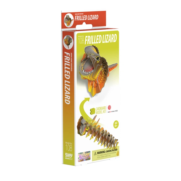 Пазл Eugy 3D Зоопарк Плащоносна ящірка (XEG-108) - picture 2