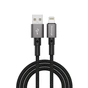 Дата кабель USB 2.0 AM to Lightning 1.0m 2.4A black Grand-X (PL-08B) - уменьшенное изображение 1