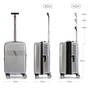 Валіза Sumdex маленька срібна (SWRH-720 MS) - зменшене зображення 4