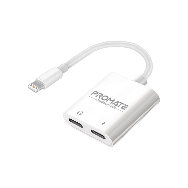 Адаптер Lightning to Lightning 12W + Lightning audio Promate (medialink-i2i) - picture 1