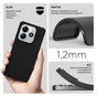 Чохол до мобільного телефона Armorstandart Matte Slim Fit Xiaomi Redmi Note 14 5G Black (ARM79724) - зменшене зображення 3