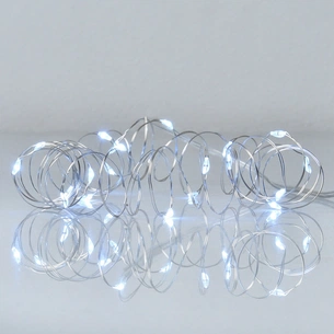 Гірлянда YES! Fun Нитка на мідному дроті 20 LED Холодно-біла 2 м Статична На батарейках (975021) зображення 1