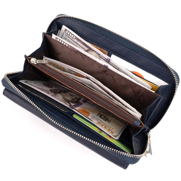 Кошелек ST Leather Темно-синий (19296) - изображение 5