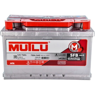 Акумулятор автомобільний MUTLU 75Аh (L3.75.072.A) зображення 1