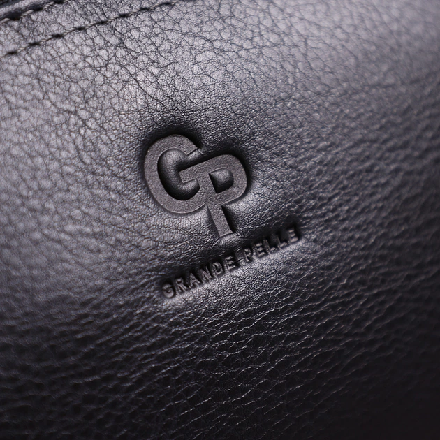 Косметичка Grande Pelle Шкіряна Чорна (11570) - зображення 11