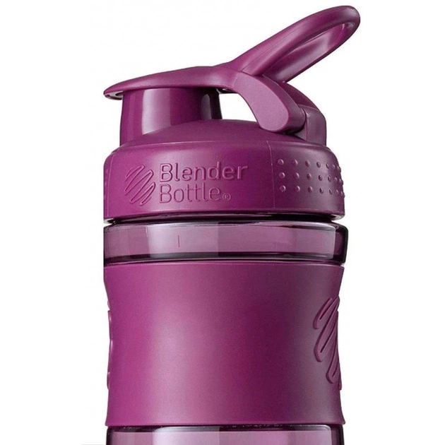 Шейкер спортивний BlenderBottle SportMixer 590ml Plum ORIGINAL (SM 20oz Plum) - picture 4