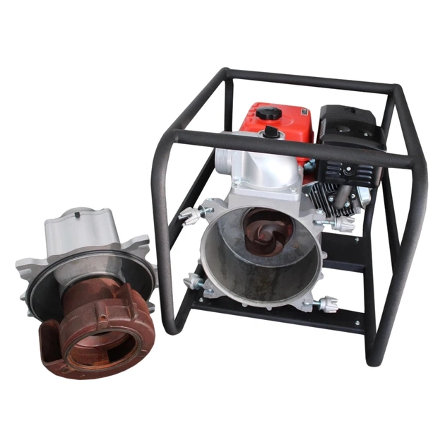 Мотопомпа Vulkan рукав 100мм, 85м3/год, підйом 25м, шлам/брудна вода, дв.Senci SC420 (82771) - picture 4