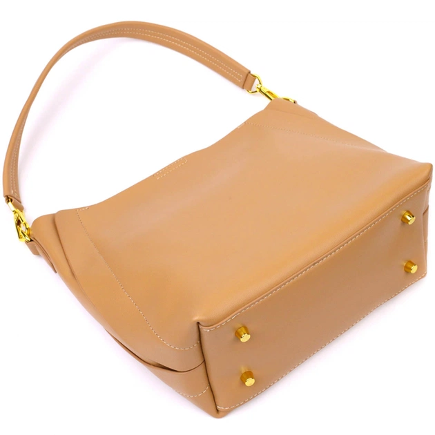 Сумка Vintage Жіноча ділова з натуральної шкіри Пісочна (22110) - зображення 5