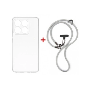 Чохол до мобільного телефона Dengos Case + Cross-body Strap Motorola G17/G17 Power Clear+Grey (DG-KM-CCRB-31) зображення 1