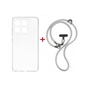 Чохол до мобільного телефона Dengos Case + Cross-body Strap Motorola G17/G17 Power Clear+Grey (DG-KM-CCRB-31) - зменшене зображення 1