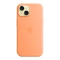 Чохол до мобільного телефона Apple iPhone 15 Silicone Case with MagSafe Orange Sorbet (MT0W3ZM/A) - зменшене зображення 3