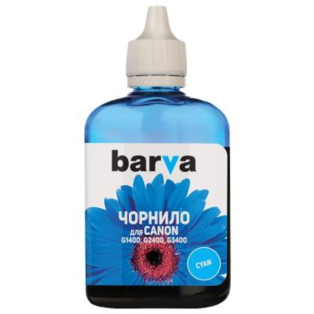 Чорнило Barva CANON GI-490 90г CYAN (G490-508) - изображение 1