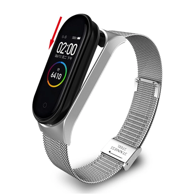 Ремінець до фітнес браслета BeCover Metal для Xiaomi Mi Smart Band 8 Silver (709358) - зображення 1