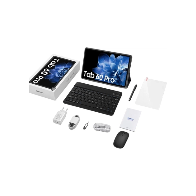 Планшет Blackview Tab 60 Pro SET 10.1'' 8/128GB LTE Sunny Sky Blue Клавіатура, Миш, Стилус, чохол, навушники, скло (6931548322504) - зображення 1