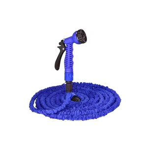 Шланг для поливу Voltronic 25-75м/250ft + розпилювач, насадка на кран, Blue/Green, Box (Garden hose 25-75) зображення 1