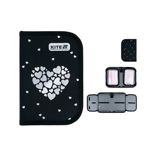 Пенал Kite Black&Silver 622, , без наповнення, 1 відділення, 2 відвороти (K26-622-5) изображение 1
