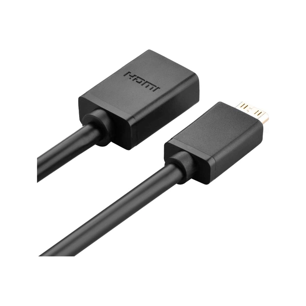 Перехідник Mini HDMI M to HDMI F 0.22m black Ugreen (20137) - picture 4