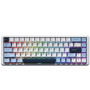 Клавіатура Ajazz AK680 MAX Magnetic Switch RGB USB White (AK680-M-BWD-AW) зображення 1
