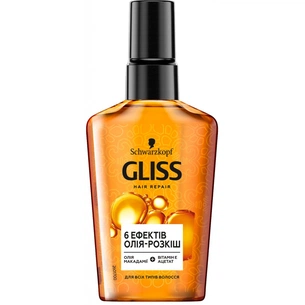 Олія для волосся Gliss 6 ефектів для всіх типів волосся 75 мл (4015000978569) изображение 1