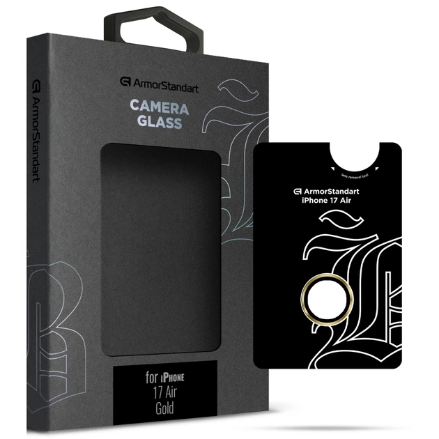 Скло захисне Armorstandart for Camera Supreme BI Apple iPhone 17 Air Gold (ARM86450) - зображення 1