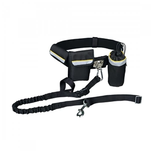 Повідець для собак Trixie Hands Free ремінь 60-120 см/40 мм, повідець 1-1.35 м/25 мм чорний (4011905012759) зображення 1