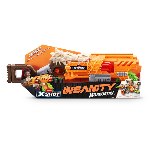 Игрушечное оружие Zuru Бластер X-Shot Insanity horrorfire Doomsday (36732) - изображение 10
