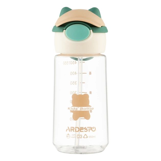 Пляшка для води Ardesto Bear 550мл зелений (AR2255BE) - picture 4
