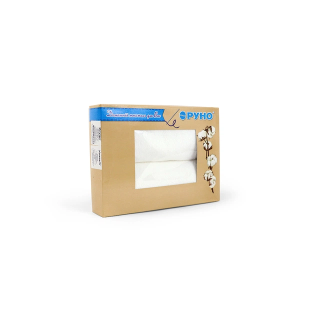Рушник Руно набір махрових White 70х140 см 2 шт (434.09КУ) - зображення 1