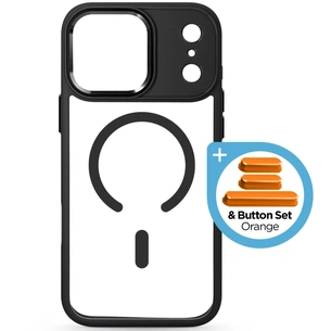 Чехол для мобильного телефона Armorstandart Unit-C MagCase Apple iPhone 17 Pro Max Black + Orange Button Set (ARM90589) изображение 1