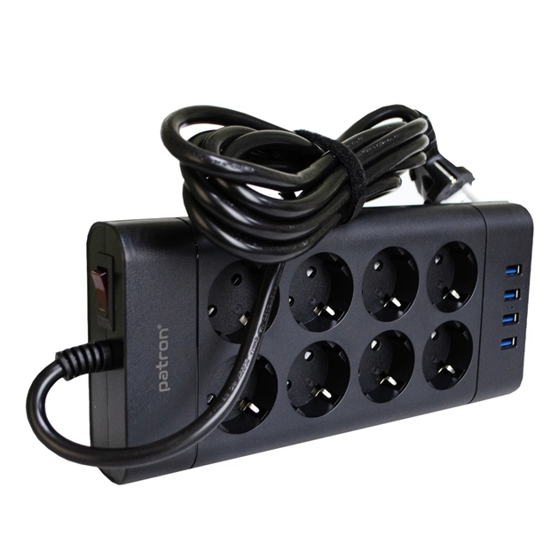 Мережевий фільтр живлення Patron SP-1683-USB (EXT-PN-SP-1683-USB) - зображення 1