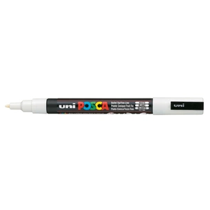 Художній маркер UNI Posca White 0.9-1.3 мм (PC-3M.White) зображення 1