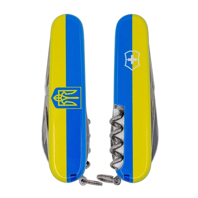 Ніж Victorinox Climber Ukraine Герб на прапорі (1.3703.3_T3040p) - зображення 1