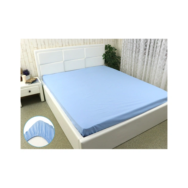 Простирадло Руно бязь на гумці Blue1 160х200 см (500.114У_Blue1) - зображення 1
