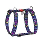 Шлея для собак WAUDOG Nylon анатомічна H-подібна з QR-паспортом "Інді" пластиковий фастекс XL (323-0016) - уменьшенное изображение 1