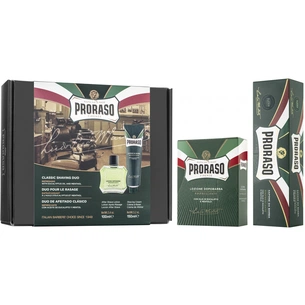 Набір косметики Proraso Green Classic Shaving Duo Крем 150 мл + Лосьйон 100 мл (8004395004751) зображення 1