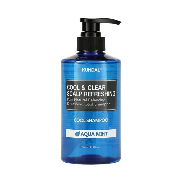 Шампунь Kundal Cool & Clear Scalp Refreshing Shampoo Aqua Mint 500 мл (8809693253265) - изображение 1