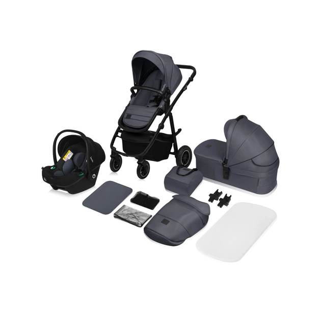 Коляска Lionelo 3 в 1 AMBER PLUS 3IN1 GREY GRAPHITE (LO-AMBER PLUS 3IN1 GREY GRAPHITE) - зображення 12