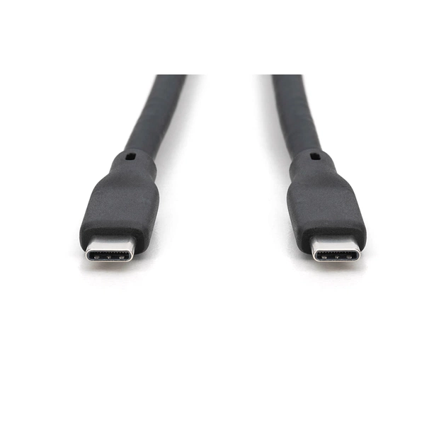 Дата кабель USB-C to USB-C 1.0m USB 4.0 Gen3 40G 240W 8K silicone black Digitus (AK-300344-010-S) - picture 2